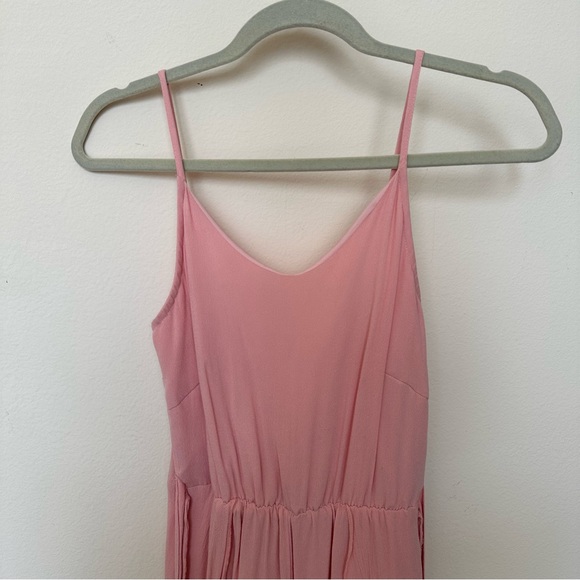 Pink Ankle Length Flowy Jumpsuit - Picture 2 of 8